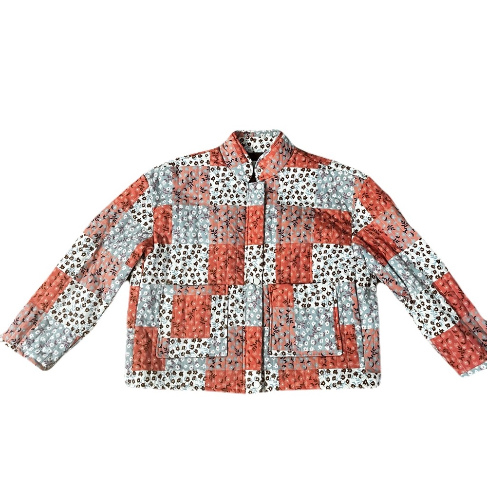 Sadie & Sage The Collector Patchwork Quilted Jacket Size Small